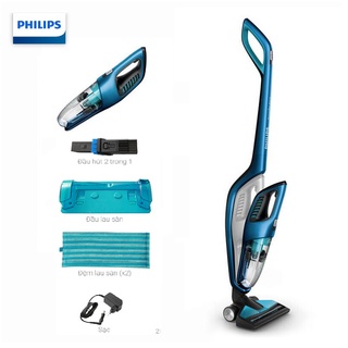 [ BẢO HÀNH 12 THÁNG] - Máy hút bụi dùng pin cầm tay 3 trong 1 thương hiệu Philips FC6405/81 dung tích 0.6 lít