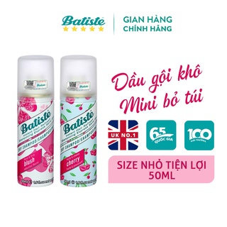 Dầu Gội Khô Batiste Dry Shampoo 50ml Hết Ngứa, Hết Bết Dính Tóc Bồng Bềnh Bóng Mượt Tức Khắc