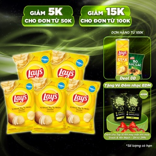 Combo 5 gói Snack Khoai Tây Lay's vị Khoai Tây Tự Nhiên 150g/gói