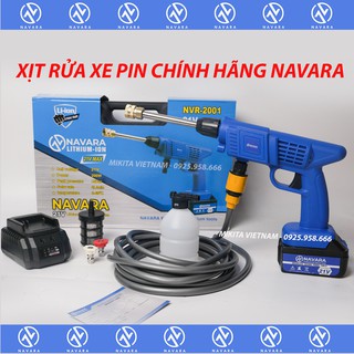 Máy Xịt rửa xe Pin  Hàng Chính Hãng- Làm vườn , rửa xe