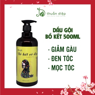 Dầu gội bồ kết cô đặc Thuần Diệp mọc tóc, giảm rụng, đen tóc, suôn mượt handmade [DATE MỚI]