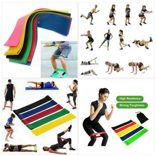 Set 5 dây kháng lực latex chuyên dụng hỗ trợ tập gym thể dục thể thao và yoga tại nhà ( BẢNG TO)