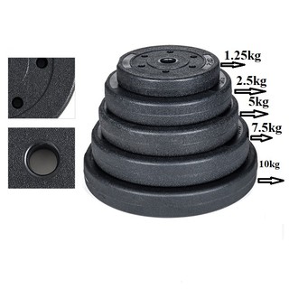 Vỏ tạ miếng nhựa đen Reefit 10kg không ruột