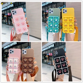 Ốp điện thoại TPU mềm gắn ví giải tỏa căng thẳng cho Samsung Galaxy Note 20 Ultra 10 Plus Lite 10+ 9 8 A8 2018