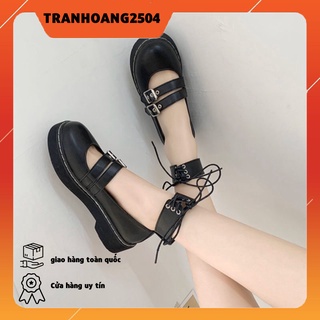 Giày ulzzang 2 quai ngang CỔ DÂY HOT HIT mã 102- cổ dây