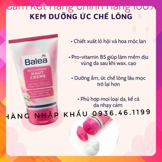 [Chính hãng] Kem ức chế lông mọc chậm - dưỡng da sau wax lông, cạo lông Balea Nội Địa Đức