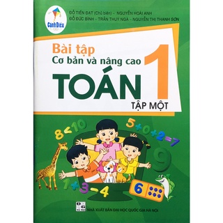 Sách Bài tập cơ bản và nâng cao toán 1 tập 1 (CD)  và 2 tập giấy kiểm tra cấp 1