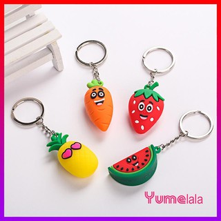 Móc khóa treo balo Trái cây 4 mùa CUTE 3D