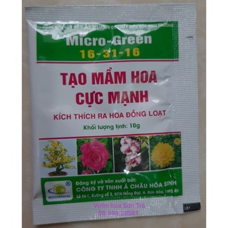 (Quận 8 - GIAO 1-3H) Phân bón lá TẠO MẦM HOA CỰC MẠNH MICRO-GREEN (10g)