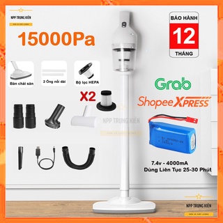 Máy Hút Bụi Cầm Tay Không Dây CÔNG SUẤT LỚN 15000Pa , Máy Hút Bụi Sàn Nhà, Ô tô Vacuum Cleaner  120W - Mẫu nâng cấp 2021