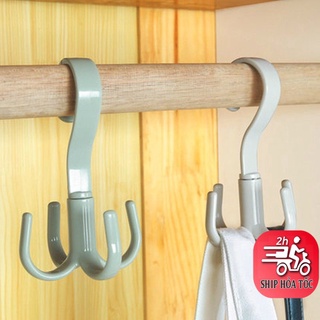 Móc Nhựa 4 Chấu Tiện Lợi Xoay 360 Độ