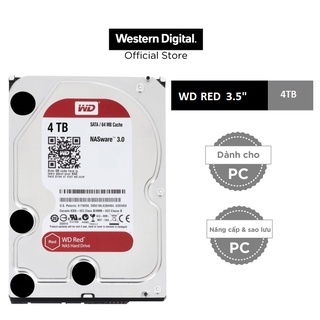 Ổ cứng gắn trong DESKTOP WD Red 4TB, 3.5, SATA 3 - WD40EFAX