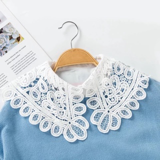 Cổ áo tháo rời phối với áo đầm phong cách ulzzang - Mã AO57