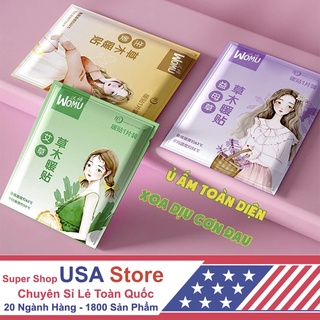 Miếng Dán Giữ Nhiệt Cơ Thể WOMU Miếng Dán Đau Bụng Kinh - Thảo Dược Thiên Nhiên [SIZE LỚN 3 VỊ]