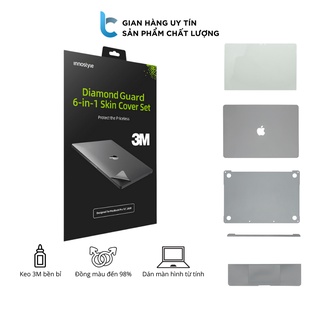 Bộ Dán Full Macbook 6in1 Innostyle Diamond Guard Chất Liệu 3M Bền Bỉ, Dán Màn Hình Từ Tính An Toàn Cho Lớp Chống Loá