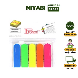 Note - Phân trang nilon Pronoti 45502 - 5 màu -1 Tệp - 100 Tờ