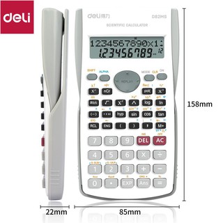 Máy tính kỹ thuật Deli - Đen/Xanh dương/Hồng/Trắng - D82MS [Deli]