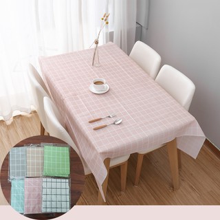 HCM - Khăn trải bàn caro pastel hiện đại chống thấm nước dầu mỡ dễ vệ sinh làm sạch