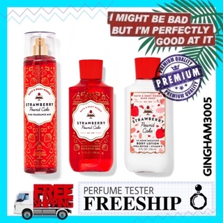 ✦GH✦ Xịt toàn thân Body Mist Bath &amp; Body Works - Strawberry Poundcake 30ml/50ml/100ml