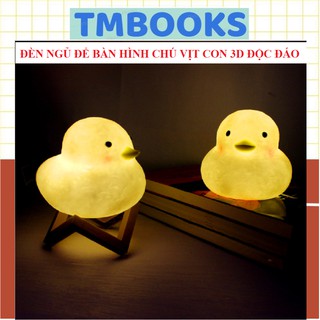 Đèn Led Để Bàn Hình Chú Vịt Con 3d Độc Đáo Có Kệ Đi Kèm - Đèn Ngủ Trang Trí Phòng - TMBOOKS