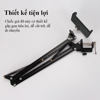 [Chính hãng] giá đỡ ipad điện thoại, máy tính bảng, kẹp đầu giường, cạnh bàn đa năng xoay 360 độ -  Amalife