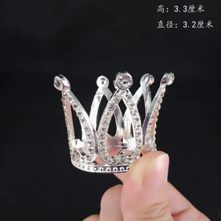 Vương miện mini , vương miện nhí 6 cánh trang trí bánh kem