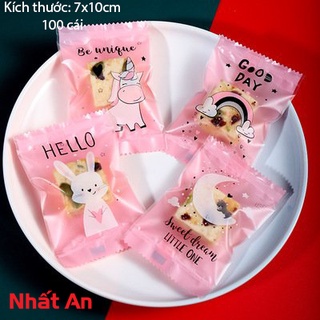 Túi hàn miệng THỎ &amp; UNICORN 7x10cm - 100 cái