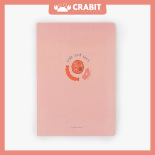 [Mã SKAMLSC164 giảm 10% tối đa 50K đơn 100K] Vở kẻ ngang 120 trang Crabit - Hide &amp; Seek - Xúc xích