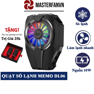 Quạt tản nhiệt điện thoại Memo DL06 làm mát nhanh cho điện thoại gaming game thủ mobile bản nâng cấp DL01