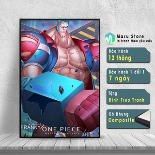 Tranh One Piece Franky Siêu Ngầu, Chuyên Trang Trí Phòng Net Thêm Sang Trọng