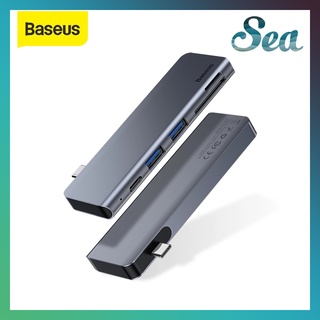 Hub Type C Chuyển Đổi 5 trong 1 Baseus Harmonica USB 3.0, TF/SD Card Reader, Type C PD Adapter cho Macbook/ iPad/ Laptop