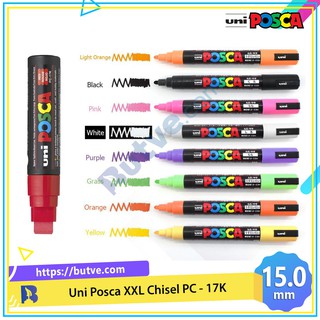 Bút sơn vẽ trên nhiều chất liệu Uni Posca PC-17k (Ngòi XXL Chisel 15.0mm)