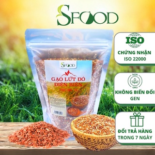 Gạo lứt đỏ SFOOD 1kg, gạo lứt Điện Biên