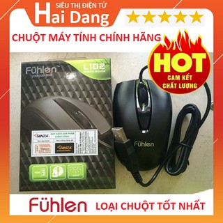 Chuột Máy Tính, Chuột Quang Có Dây Chính Hãng Fuhlen L102 - Bảo Hành 12 Tháng