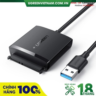 Cáp chuyển đổi USB 3.0 sang SATA cho ổ cứng SATA 2,5 /3,5 inch Ugreen 60561 cao cấp