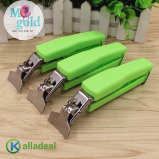 Kẹp gắp chống nóng tay cầm nhựa xanhFREESHIPDụng cụ gắp Inox có lò xo