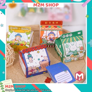 Giấy nhớ note nhiều hình dễ thương cute xinh xắn được đựng trong hộp sữa (230 tờ)