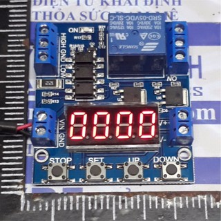MODULE DELAY 0.01S-9999 PHÚT LED HIỂN THỊ, 4 PHÍM NHẬP, dùng RELAY (làm mạch sạc acquy) kde4904