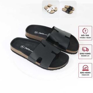 Dép Chữ H Đế Trấu Lót Đen Lót Nâu Bảo Hành Trọn Đời Detaunisex Mã DETA14 .