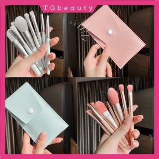 Bộ cọ trang điểm cá nhân 8 cây tặng kèm bao da bảo quản