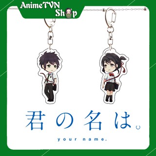 Móc khoá Mica anime/manga Your Name (Kimi no Na wa) - Nhựa Cứng Acrylic In 2 mặt sắc nét ( ảnh thật )