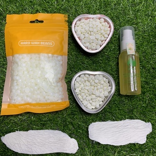 [Sáp siêu bám lông Coconut &amp; Trong suốt] 100G Sáp wax lông cao cấp + Mỡ trăn dưỡng da + tặng kèm que gỗ