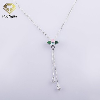 Dây chuyền bạc Ý 925 Huệ Ngân Mặt nhỏ xinh Phong cách Hàn Quốc ZCP150009