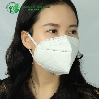 [Sẵn hàng] Khẩu trang N95 - 5 lớp chống bụi mịn, lọc vi khuẩn PM2.5 màu trắng - Hộp 20 cái