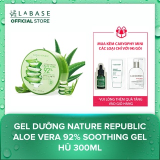 Gel dưỡng Lô Hội Nha Đam Nature Republic Aloe Vera 92% Soothing Gel Hũ 300ml [Hàng nhập khẩu chính hãng]