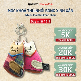 Móc Khoá Thú Bông KYMVIET 100% Handmade Xinh Xắn, Thiết Kế Độc Đáo