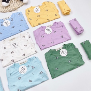 ( bán sỉ ) bộ thun lạnh họa tiết cho bé