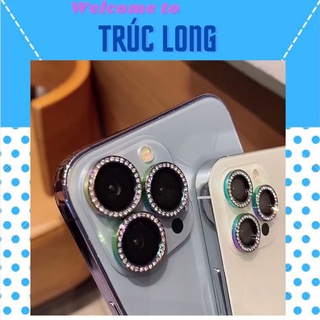 Dán bảo vệ từng mắt Camera 6 MÀU CẦU VỒNG, TITAN GỢN SÓNG cho iPhone 11 / 12 / 13 / MINI / PRO / MAX