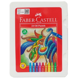 Bút Sáp Dầu Faber Castell 24 Màu (Tặng kèm chuốt)