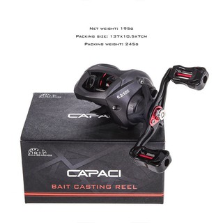 Máy câu lure máy ngang câu cá Capaci tay trái và tay phải tải cá 8kg mã MY3